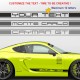 CAYMAN Customizable side skirt decals kit - Design 4