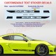 CAYMAN Customizable side skirt decals kit - Design 4