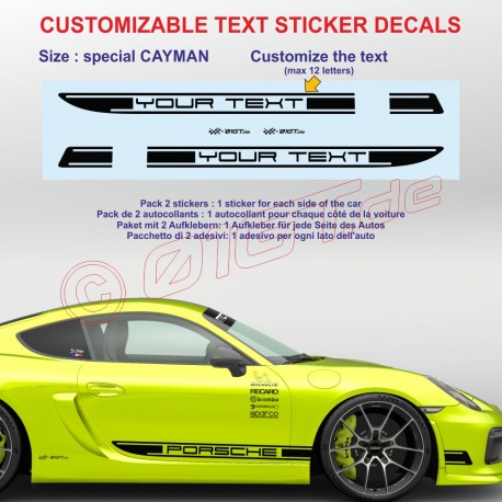 CAYMAN kit sticker bas de caisse personnalisable - Design 4