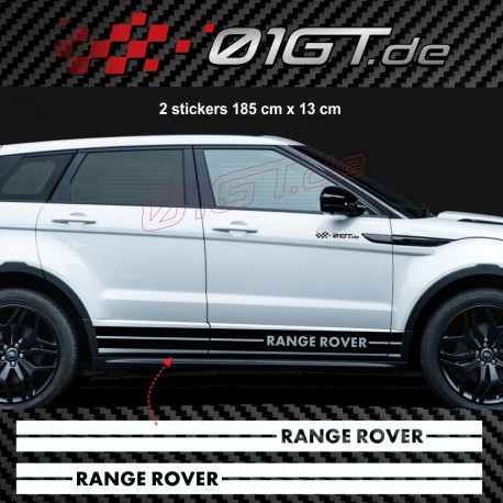 RANGE ROVER RACING side skirt decals kit racing for EVOQUE